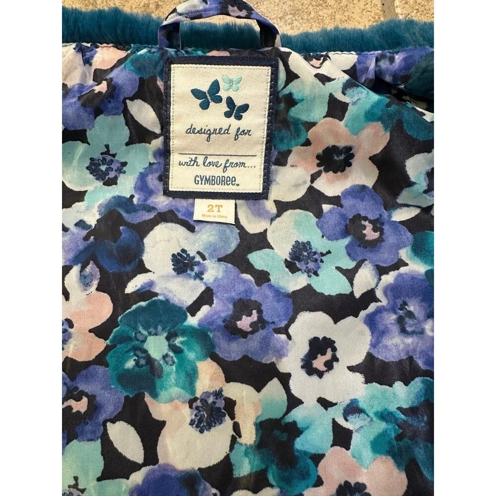 Gymboree Butterfly Garden Faux Fur Vest